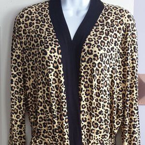 NWOT, Venus, Leopard Animal Print Robe, Size M
